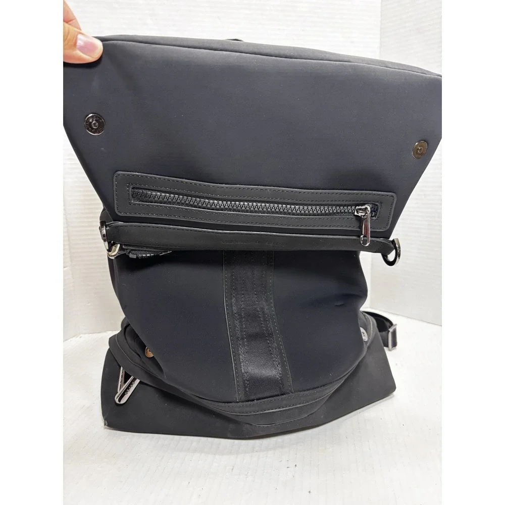 Caraa x Athleta Backpack Black Neoprene‎ Laptop Travel Bag Removable Pouch